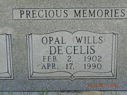 Opal M <I>Clubb</I> Wills De Celis 