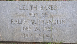 Lelith <I>Baker</I> Franklin 