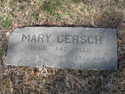 Infant Mary Gersch 