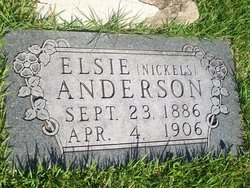 Elsie <I>Nickels</I> Anderson 