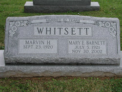 Mary Elizabeth <I>Barnett</I> Whitsett 