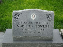 Melvalee Frances <I>Northup</I> Bowles 