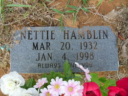 Nettie <I>Shockley</I> Hamblin 