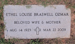Ethel Louise <I>Braswell</I> Ozmar 