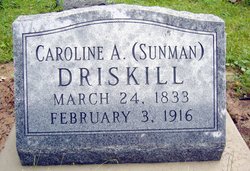 Caroline A <I>Sunman</I> Driskill 