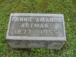 Francis Amanda “Fannie” <I>Hill</I> Artman 