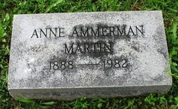 Anne Elizabeth “Annie” <I>Ammerman</I> Martin 