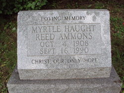 Myrtle M. <I>Haught</I> Reed Ammons 