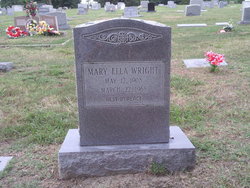 Mary Ella <I>Moody</I> Wright 