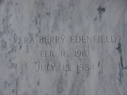 Vera <I>Berry</I> Edenfield 