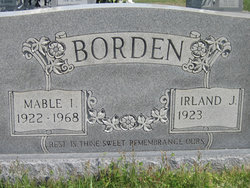 Mable Irene <I>House</I> Borden 