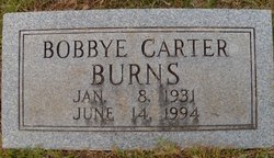 Bobbye Sue <I>Carter</I> Burns 