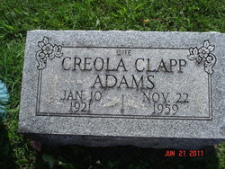 Creola <I>Clapp</I> Petty Debaun Adams 