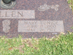 Mary Eunice <I>Clark</I> Allen 