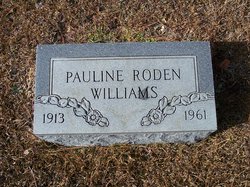 Pauline <I>Roden</I> Williams 