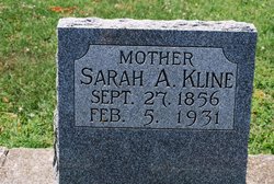 Sarah Ann “Sadie” <I>Maurer</I> Kline 