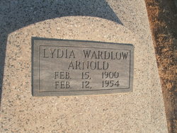 Lydia May <I>Wardlaw</I> Arnold 