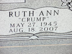 Ruth Ann <I>Crump</I> Cavender 