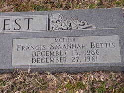 Francis Savannah <I>Bettis</I> Guest 