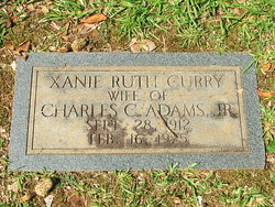 Xanie Ruth <I>Curry</I> Adams 