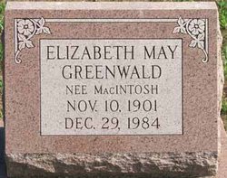 Elizabeth May <I>MacIntosh</I> Greenwald 