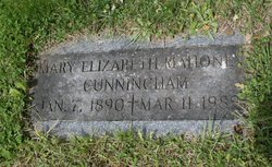 Mary Elizabeth <I>Mahoney</I> Cunningham 
