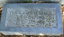 Francis M McElroy 