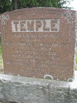 Caroline F. <I>Weston</I> Temple 