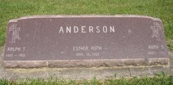 Ruth S <I>Lindelof</I> Anderson 