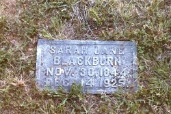 Sarah Jane <I>Rankin</I> Blackburn 