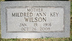 Mildred Ann <I>Key</I> Wilson 