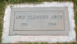 Lois <I>Clemens</I> Ader 