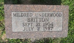 Mildred <I>Underwood</I> Britton 
