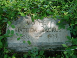 Matilda Jane <I>Wright</I> Backus 