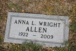 Anna Lee <I>Wright</I> Allen 