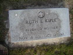Ruth E Kiple 