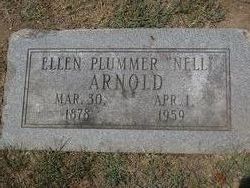 Nell “Ellen” <I>Plummer</I> Arnold 