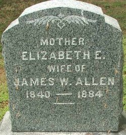 Elizabeth E “Lizzie” <I>Taylor</I> Allen 