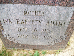 Iva <I>Rafferty</I> Adams 