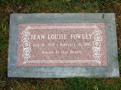 Jean Louise <I>Paschall</I> Fowley 