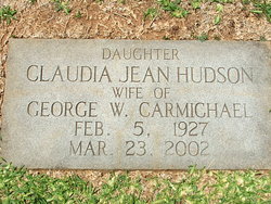 Claudia Jean <I>Hudson</I> Carmichael 