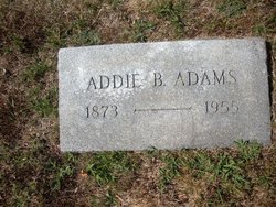 Addie E <I>Brown</I> Adams 