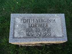 Edith Virginia <I>Lenington</I> Lorimer 