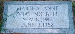 Martha Ann <I>Dowling</I> Bell 