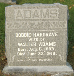 Bobbie <I>Hargrave</I> Adams 