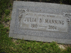 Julia Bailey <I>Stone</I> Manning 