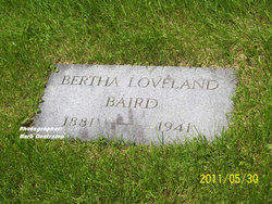 Bertha <I>Loveland</I> Baird 