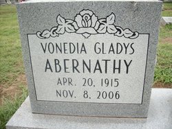 Vonedia Gladys <I>Rawlins</I> Abernathy 