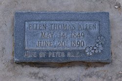 Eleanor “Ellen” <I>Thomas</I> Allen 