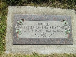 Bertha Serena <I>Jensen</I> Krapohl 